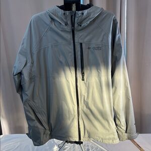 Columbia Titanium Men's Gray Hooded Raincoat